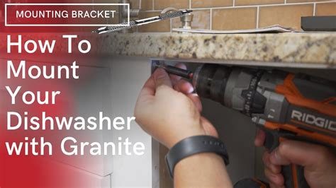 How to attach dishwasher to granite countertop - Best. Looks like that might be a solid counter, quartz or granite… you need to run a top stretcher between the cabinets on either side of the dishwasher, 3-4 inches wide and 24 inches long, maybe 5/8 thick. attach with angle brackets. You’ll have to remove that useless metal strap but the stretcher should sit nicely behind the edge of the ...